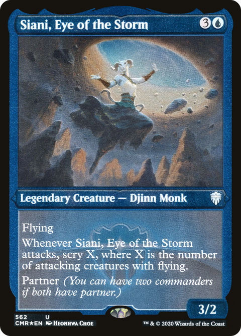 Siani, Eye of the Storm (Foil Etched) (CMR-562) - Commander Legends Etched Foil