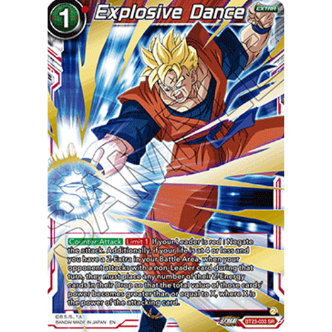 Dragon Ball Super Explosive Dance Perfect Combination BT23-033 SR