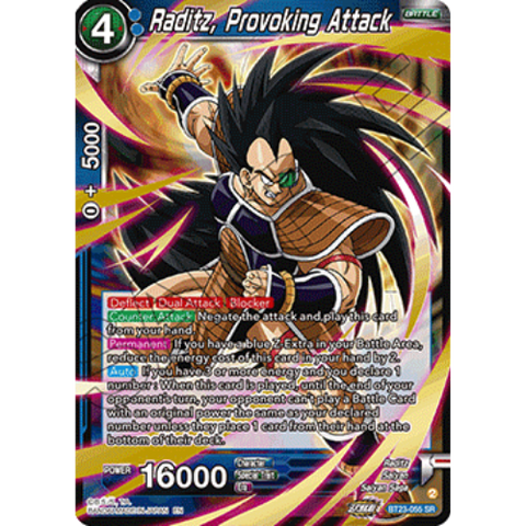 Dragon Ball Super Perfect Combination - Raditz, Provoking Attack BT23-055 SR