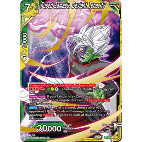 Dragon Ball Super Perfect Combination -Fused Zamasu, Deviant Tenacity BT23-135 SR