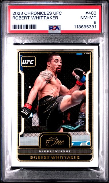 2023 PANINI CHRONICLES UFC #480 ROBERT WHITTAKER PSA 8