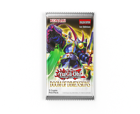 YuGiOh Doom Of Dimensions - 9 x Card Booster Pack