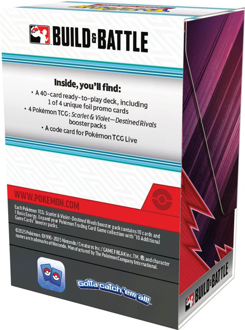 Pokemon TCG Scarlet & Violet Destined Rivals Build & Battle Box