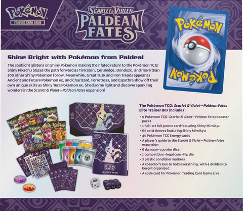 POKÉMON TCG Scarlet & Violet 4.5 Paldean Fates Elite Trainer Box