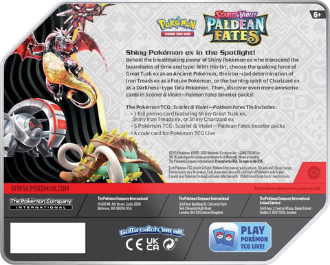 POKÉMON TCG Scarlet & Violet 4.5 Paldean Fates Tin