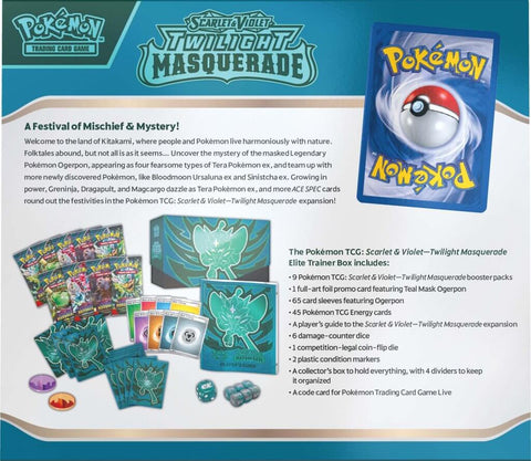 [PRE-ORDER] POKÉMON TCG Scarlet & Violet 6 Twilight Masquerade Elite Trainer Box