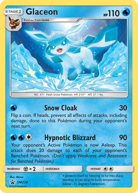 Glaceon SM238  SM Promos - Promo