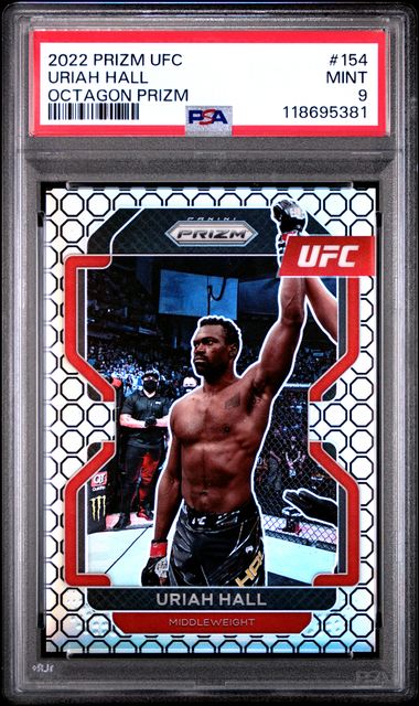 2022 PANINI PRIZM UFC #154 URIAH HALL OCTAGON PRIZM PSA 9