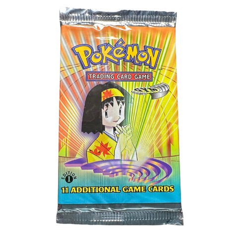 Pokemon WOTC Gym Heroes 1st Edition Booster Pack