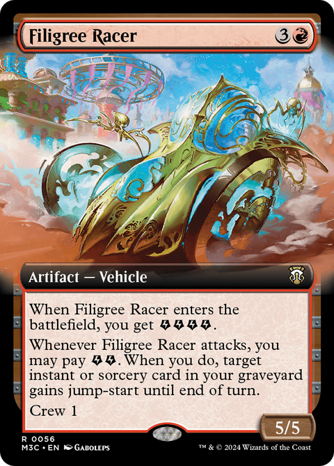 Filigree Racer (Extended Art) (M3C-056) - Modern Horizons 3 Commander: (Extended Art)