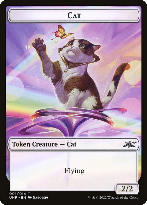 Cat Token (UNF-001) - Unfinity Tokens Foil