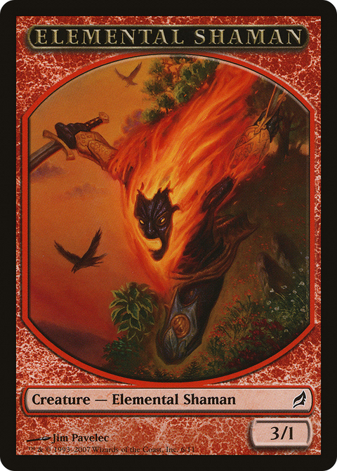 Elemental Shaman Token (LRW-006) - Lorwyn Tokens Foil