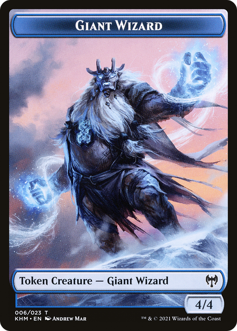 Giant Wizard Token (KHM-006) - Kaldheim Tokens