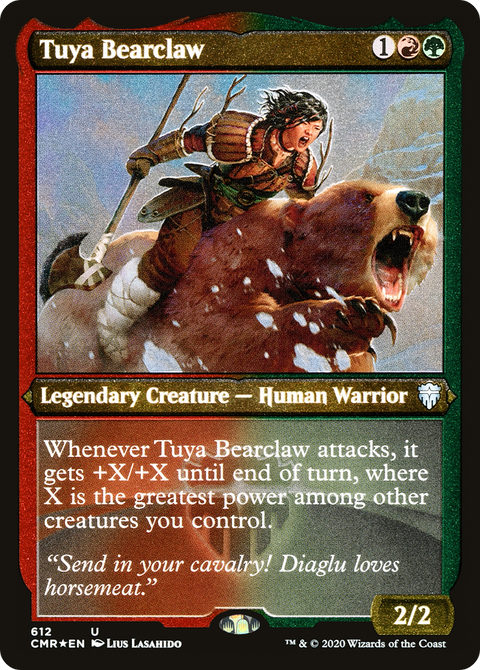 Tuya Bearclaw (Foil Etched) (CMR-612) - Commander Legends Foil