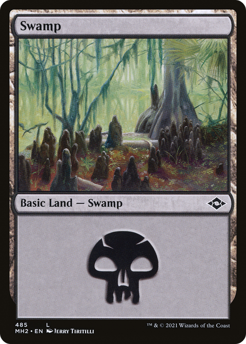 Swamp (485) (MH2-485) - Modern Horizons 2 Etched Foil