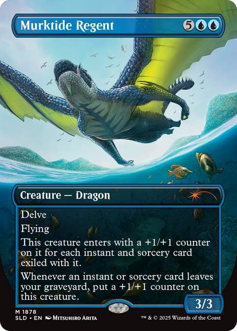 Murktide Regent (SLD-1878) - Secret Lair Drop (Borderless) Foil
