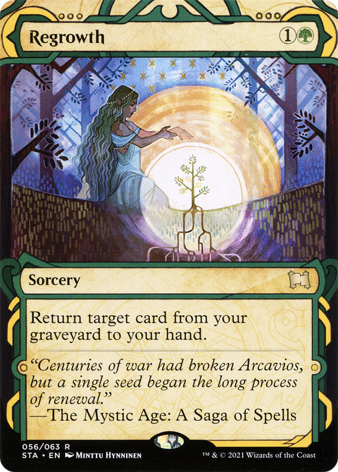 Regrowth (STA-056) - Strixhaven Mystical Archive: (Showcase) (Borderless) Foil