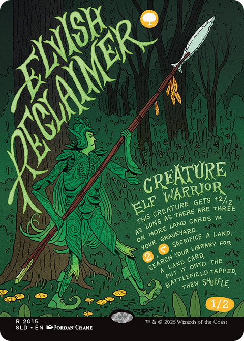 Elvish Reclaimer (SLD-2015) - Secret Lair Drop (Borderless) Foil