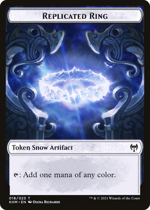 Replicated Ring (KHM-018) - Kaldheim Tokens: (snow) Foil