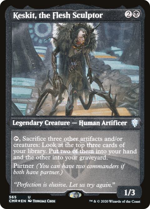 Keskit, the Flesh Sculptor (Foil Etched) (CMR-565) - Commander Legends Etched Foil
