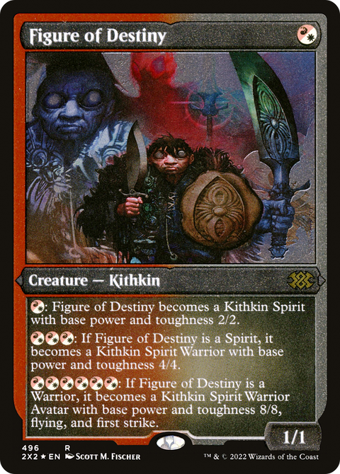 Figure of Destiny (2X2-496) - Double Masters 2022 Foil