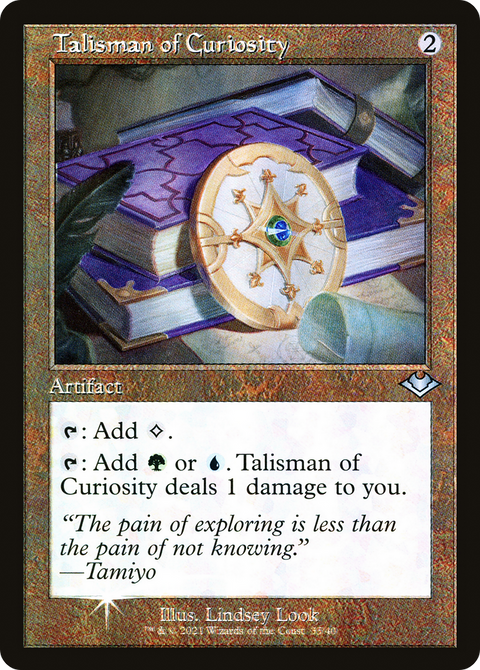 Talisman of Curiosity (Retro Frame) (MH1-035) - Modern Horizons 1 Timeshifts Etched Foil