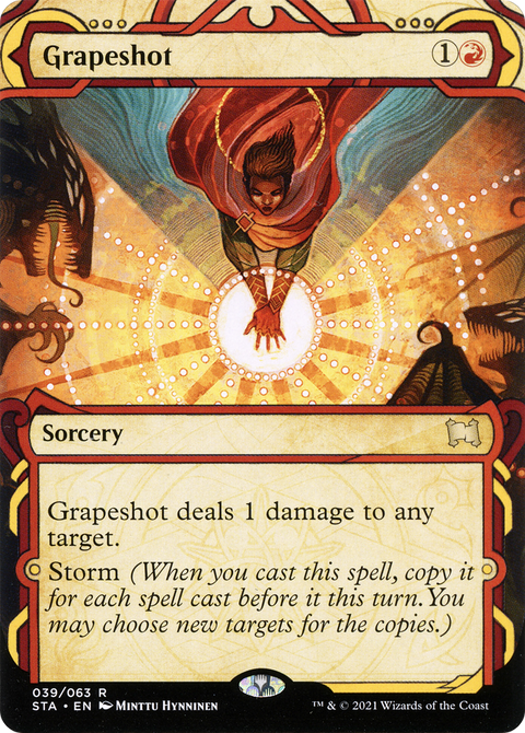 Grapeshot (STA-039) - Strixhaven Mystical Archive: (Showcase) (Borderless) Etched Foil