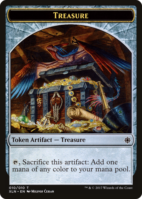 Treasure Token (010) (XLN-010) - Ixalan Tokens Foil