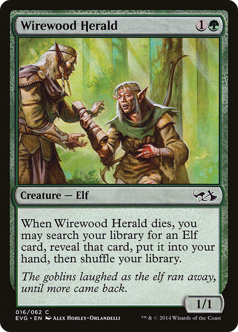 Wirewood Herald (DD3-016) - Duel Decks Anthology: Elves vs. Goblins