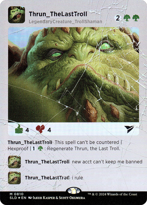 Thrun, the Last Troll (SLD-810) - Secret Lair Drop Series (Borderless) Foil