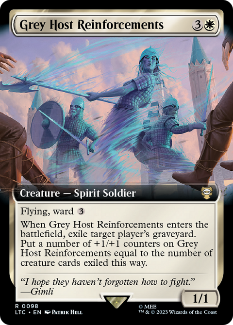 Grey Host Reinforcements (Extended Art) (LTC-098) - Tales of Middle-earth Commander: (Extended Art) Foil