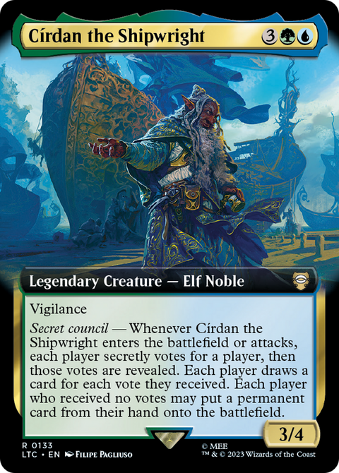 Cirdan the Shipwright (Extended Art) (LTC-133) - Tales of Middle-earth Commander: (Extended Art) Foil