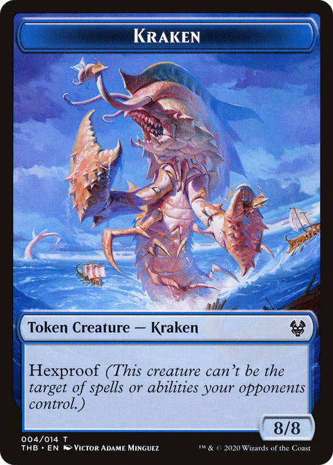 Kraken Token (THB-004) - Theros Beyond Death Tokens Foil