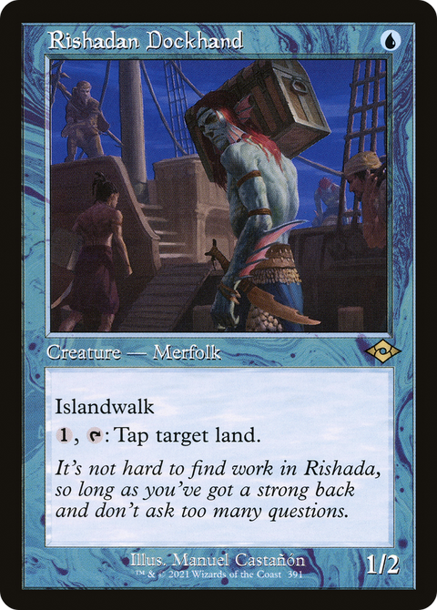 Rishadan Dockhand (Retro Frame) (MH2-391) - Modern Horizons 2 Etched Foil
