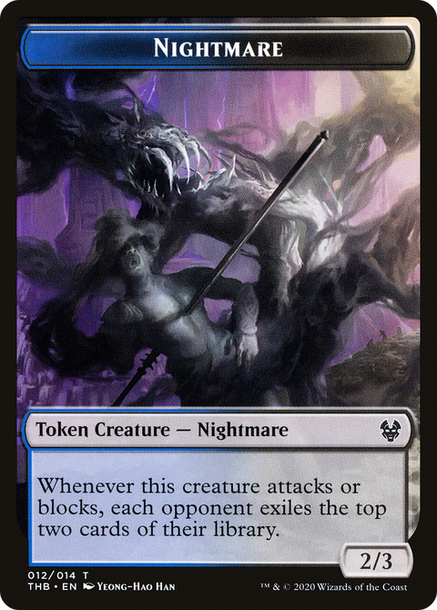Nightmare Token (THB-012) - Theros Beyond Death Tokens