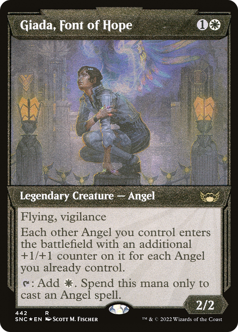 Giada, Font of Hope (Showcase) (Foil Etched) (SNC-442) - Streets of New Capenna: (Showcase) Foil