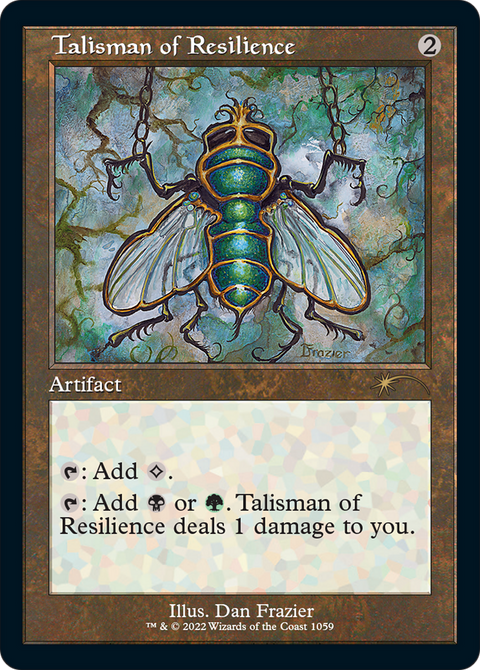 Talisman of Resilience (Retro Frame) (SLD-1059) - Secret Lair Drop Etched Foil