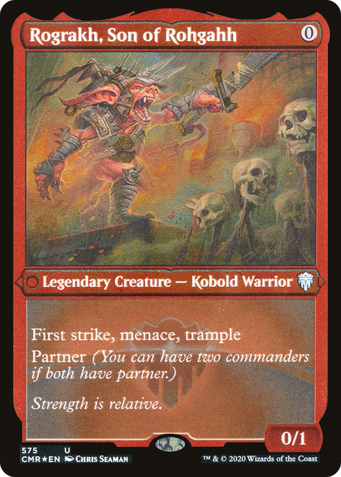 Rograkh, Son of Rohgahh (Foil Etched) (CMR-575) - Commander Legends Etched Foil