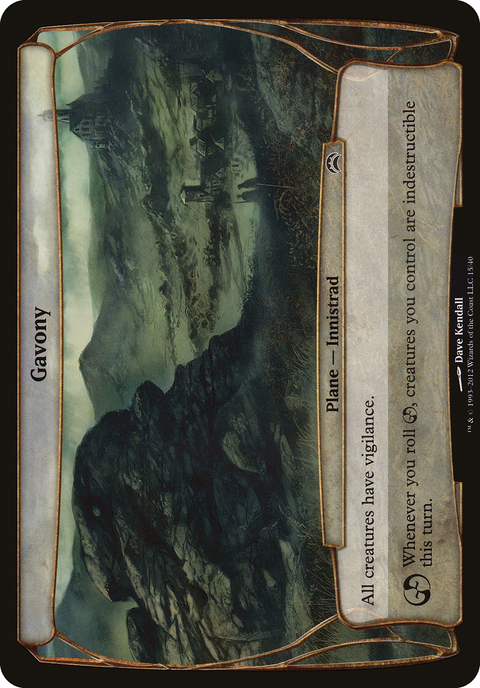 Gavony (Planechase 2012) (OVER-015) - Planechase 2012 Planes Foil