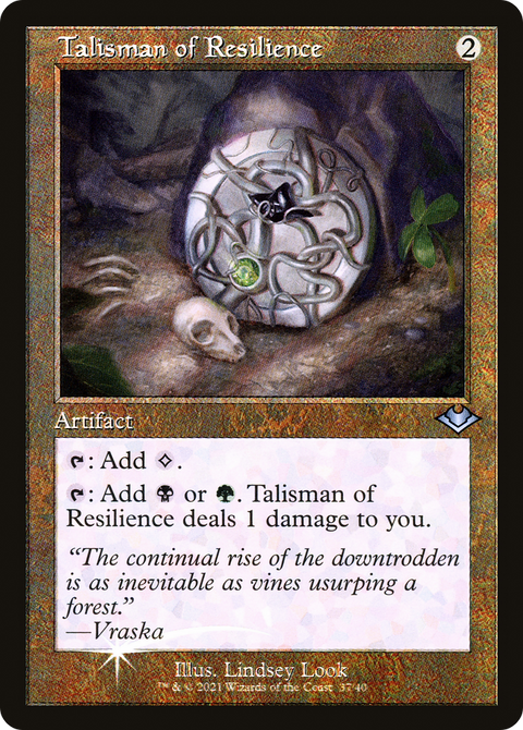 Talisman of Resilience (Retro Frame) (MH1-037) - Modern Horizons 1 Timeshifts Foil