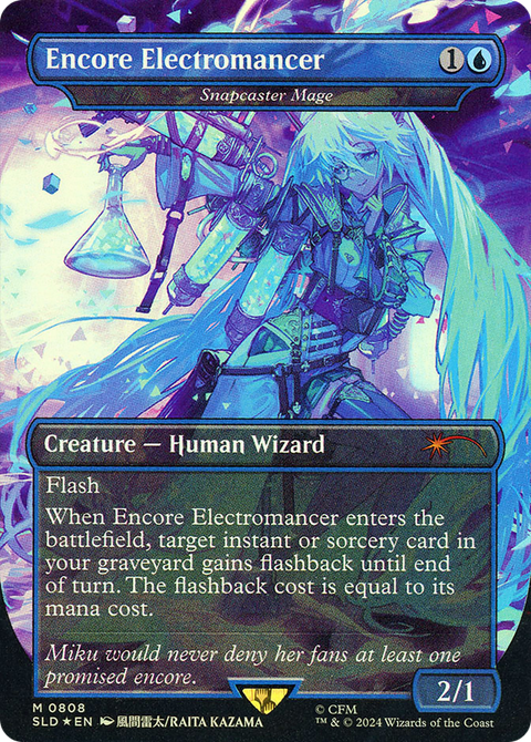 Encore Electromancer - Snapcaster Mage (SLD-808) - Secret Lair Drop / Encore Electromancer Foil