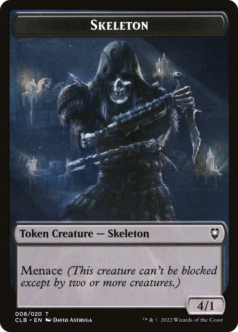 Skeleton Token (CLB-008) - Battle for Baldur's Gate Tokens Foil