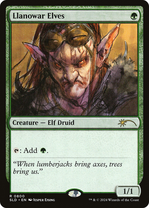 Llanowar Elves (SLD-800) - Secret Lair Drop Foil