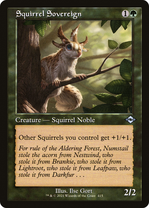 Squirrel Sovereign (Retro Frame) (MH2-415) - Modern Horizons 2 Etched Foil