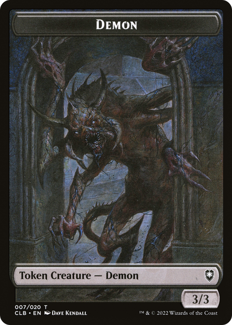Demon Token (CLB-007) - Battle for Baldur's Gate Tokens