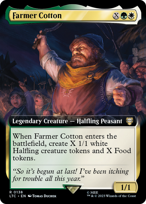 Farmer Cotton (Extended Art) (LTC-138) - Tales of Middle-earth Commander: (Extended Art) Foil