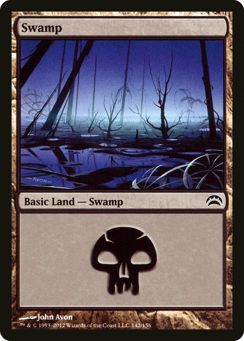Swamp (142) (PC2-142) - Planechase 2012 Foil