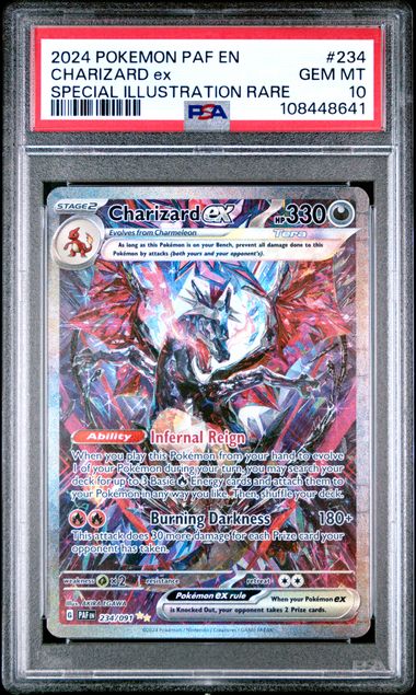 2024 POKEMON PAF EN-PALDEAN FATES #234 CHARIZARD ex SPECIAL ILLUSTRATION RARE PSA 10