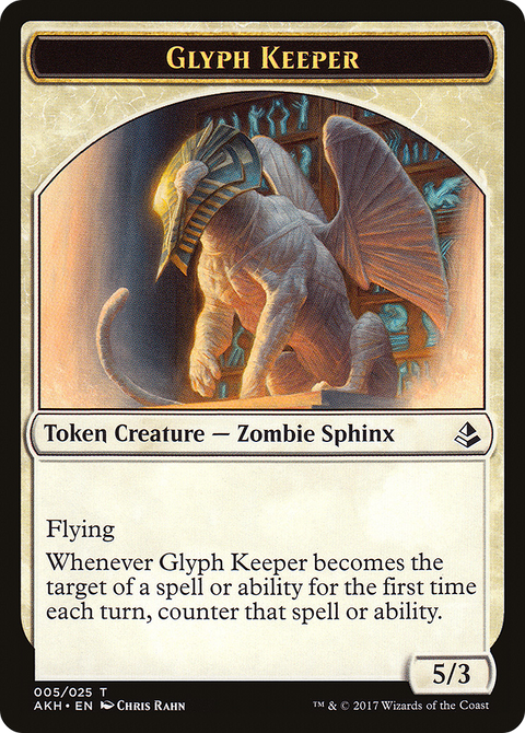 Glyph Keeper Token (AKH-005) - Amonkhet Tokens Foil