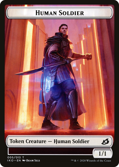Human Soldier Token (005) (IKO-005) - Ikoria: Lair of Behemoths Tokens Foil